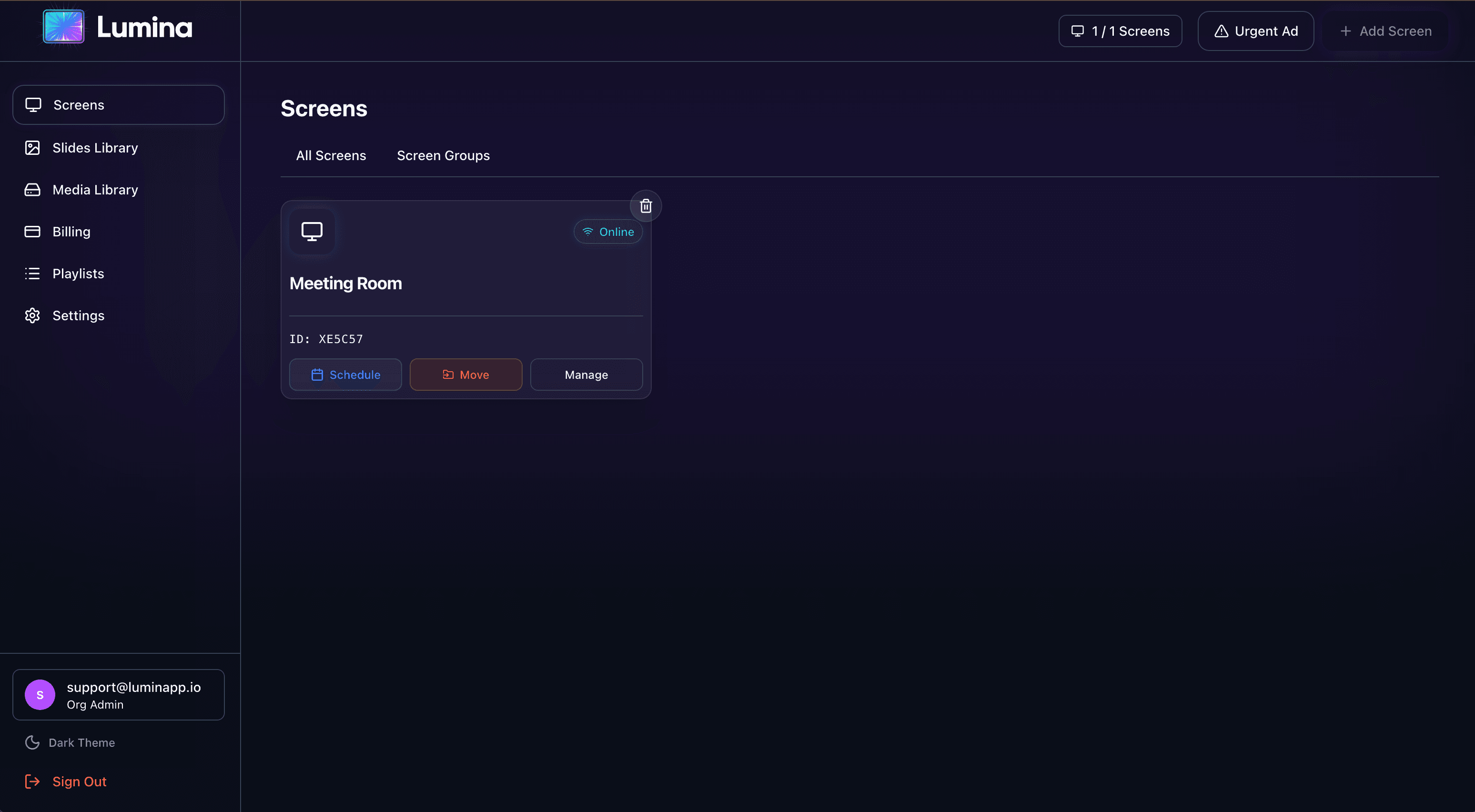 Dashboard UI Preview